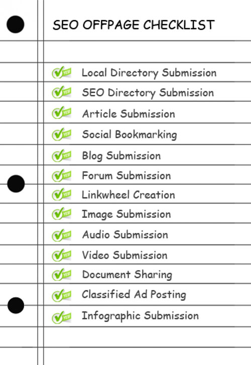 off page seo checklist